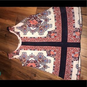 Red, white, and blue top